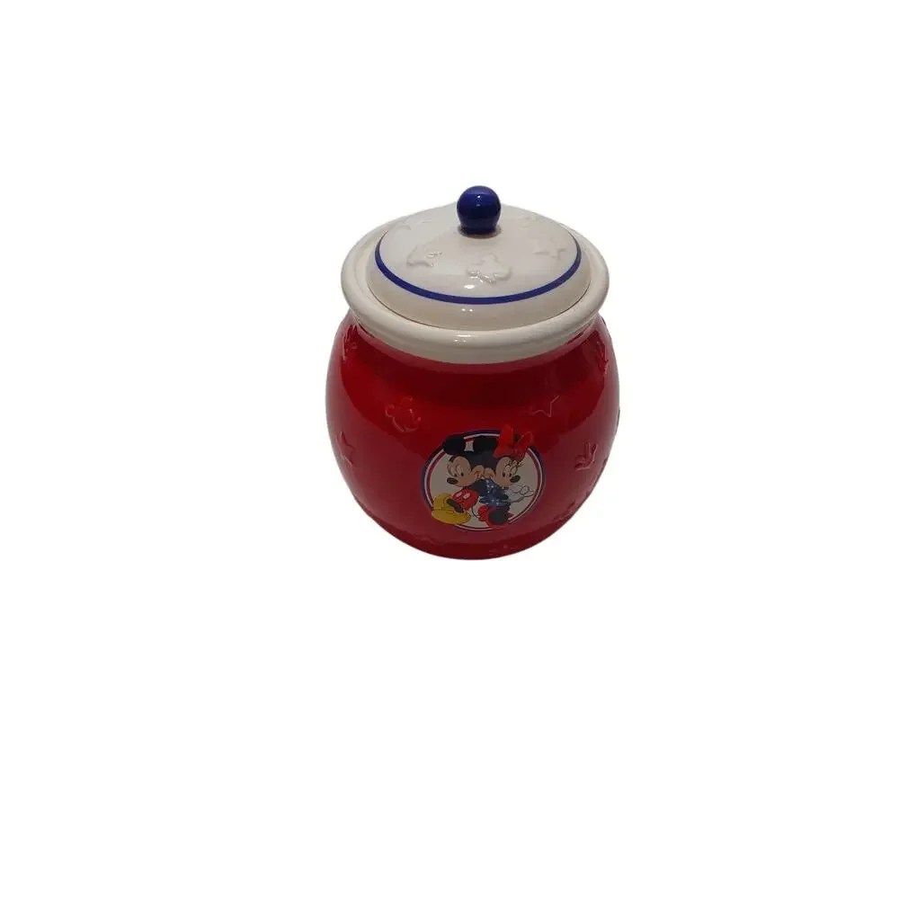vintage mickey mouse sugar jar with lid